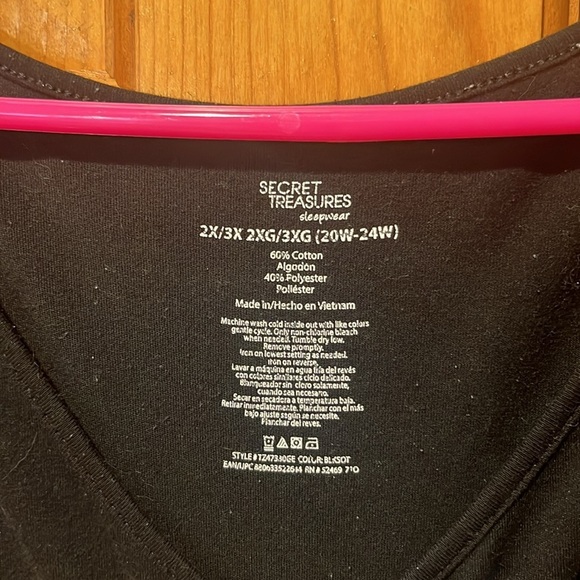 Secret treasure women’s Let me take an Elfie sleepwear size 2X/3X (20W-24W). - Picture 3 of 7